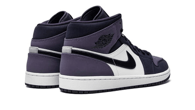 Men's Air Jordan 1 Mid Black Purple Shoes