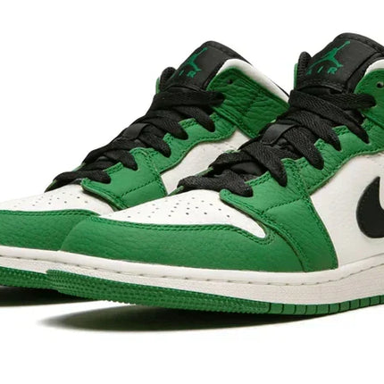 Men's Air Jordan 1 Mid Lucky Green Shoes