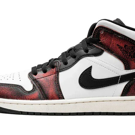 Men's Air Jordan 1 Mid Wear-Away - Infrared Shoes