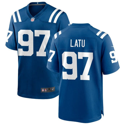 Laiatu Latu Indianapolis Colts 2025 Game Jersey - Royal