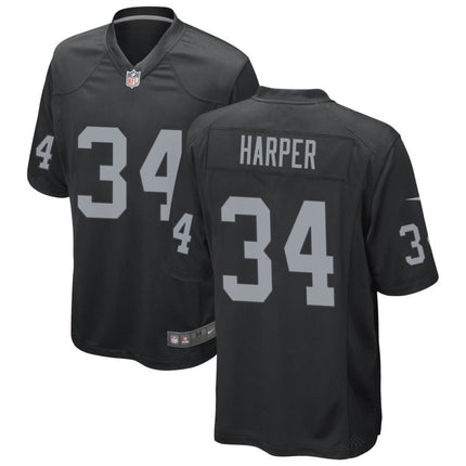 Thomas Harper Las Vegas Raiders 2025 Game Jersey - Black