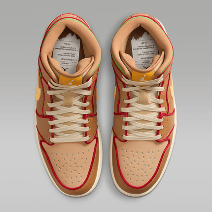 Men's Air Jordan 1 Mid SE Sesame Shoes