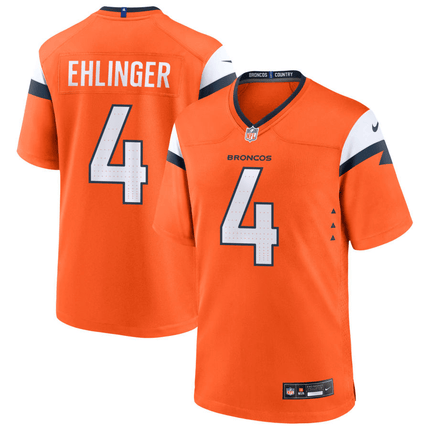 Sam Ehlinger Denver Broncos 2025 Game Jersey - Orange