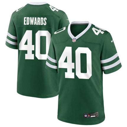 Donovan Edwards New York Jets 2025 Game Jersey - Legacy Green