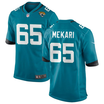Patrick Mekari Jacksonville Jaguars 2025 Team Game Jersey - Teal