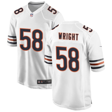 Darnell Wright Chicago Bears 2025 Game Jersey - White