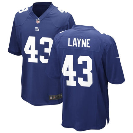 Raheem Layne New York Giants 2025 Game Jersey - Royal
