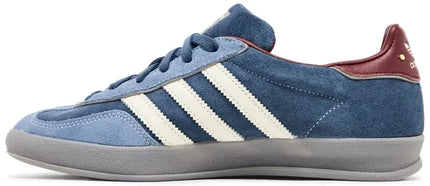 Men's Adidas Gazelle Indoor Crew Navy Burgundy Shoes