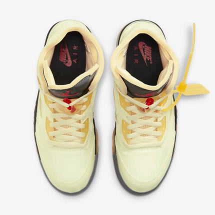 Men's Air Jordan 5 OFF-WHITE x Air Jordan 5 'Sail' Shoes