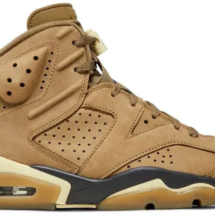 Men's Air Jordan 6 Brown Kelp Shoes