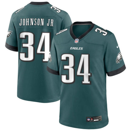 Brandon Johnson Philadelphia Eagles 2025 Game Jersey - Midnight Green