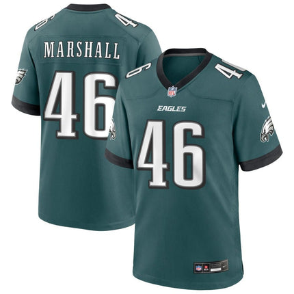 Terrace Marshall Philadelphia Eagles 2025 Game Jersey - Midnight Green