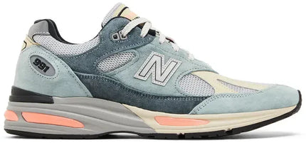 Men's New Balance 991v2 'Silver Blue Turbulence' Shoes