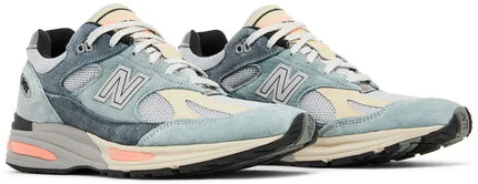 Men's New Balance 991v2 'Silver Blue Turbulence' Shoes