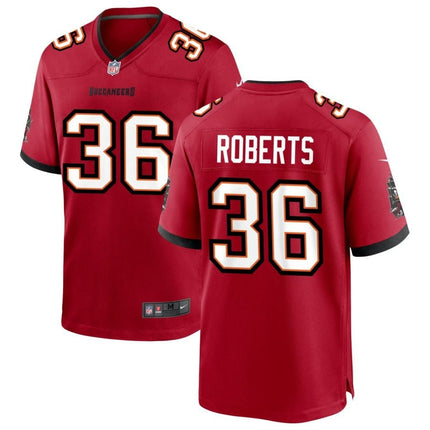 JJ Roberts Tampa Bay Buccaneers 2025 Team Game Jersey - Red