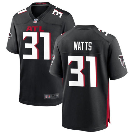 Xavier Watts Atlanta Falcons 2025 Game Jersey - Black