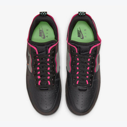 Men's Nike Air Force 1 Black Neon Shoes