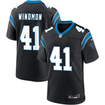 Jacoby Windmon Carolina Panthers 2025 Game Jersey - Black