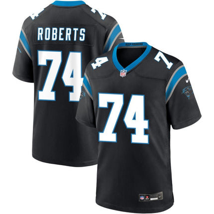 Sam Roberts Carolina Panthers 2025 Game Jersey - Black