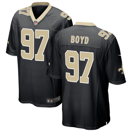 Khristian Boyd New Orleans Saints 2025 Game Jersey - Black