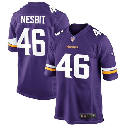 Bryson Nesbit Minnesota Vikings 2025 Game Jersey - Purple