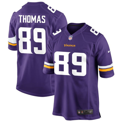 Thayer Thomas Minnesota Vikings 2025 Game Jersey - Purple