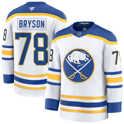 Jacob Bryson Buffalo Sabres 2025 Away Jersey - White