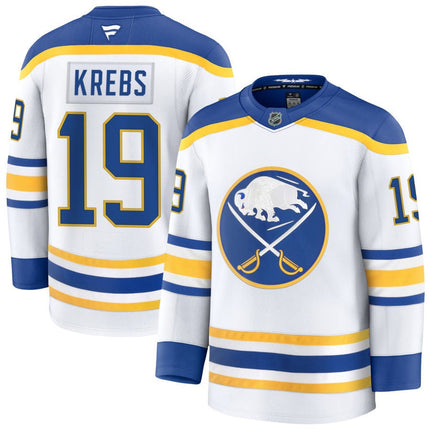 Peyton Krebs Buffalo Sabres 2025 Away Jersey - White
