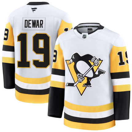 Connor Dewar Pittsburgh Penguins 2025 Away Jersey - White