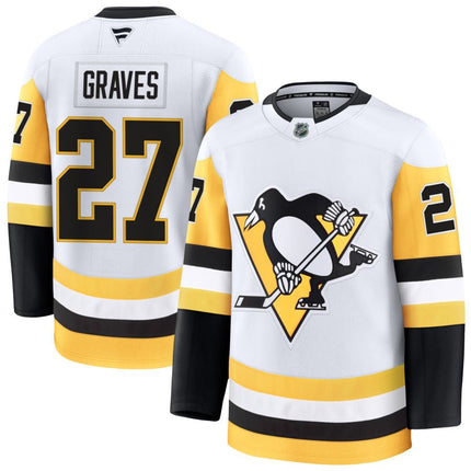 Ryan Graves Pittsburgh Penguins 2025 Away Jersey - White