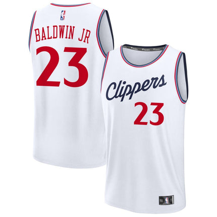Patrick Baldwin Jr LA Clippers 2025 Association Edition Jersey - White