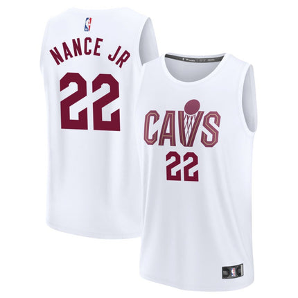 Larry Nance Jr Cleveland Cavaliers 2025 Association Edition Fast Break Jersey - White