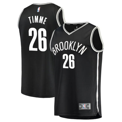 Drew Timme Brooklyn Nets 2025 Icon Edition Fast Break Jersey - Black