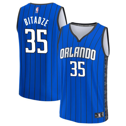Goga Bitadze Orlando Magic 2025 Statement Edition Fast Break Jersey - Blue