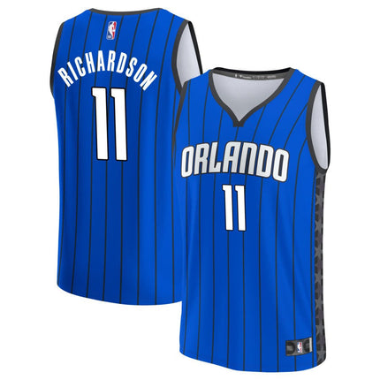 Jase Richardson Orlando Magic 2025 Statement Edition Fast Break Jersey - Blue