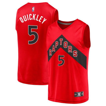 Immanuel Quickley Toronto Raptors 2025 Icon Edition Fast Break Jersey - Red