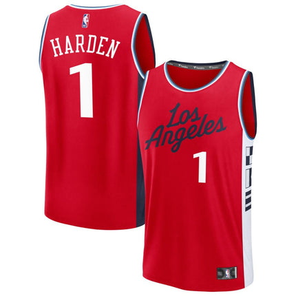 James Harden LA Clippers 2025 Statement Edition Fast Break Jersey - Red