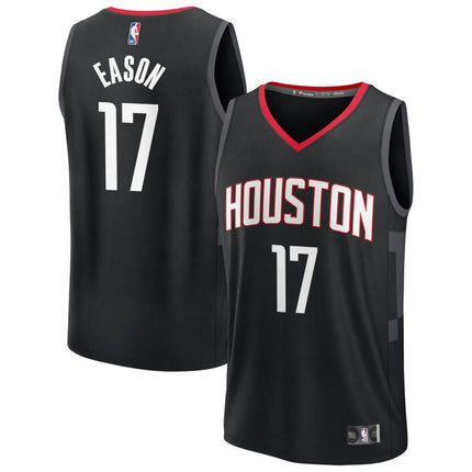 Tari Eason Houston Rockets 2025 Statement Edition Fast Break Jersey - Black
