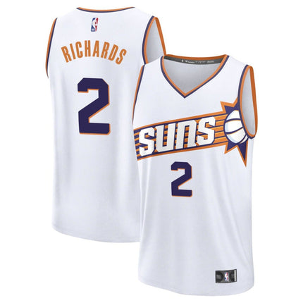 Nick Richards Phoenix Suns 2025 Association Edition Fast Break Jersey - White