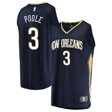 Jordan Poole New Orleans Pelicans 2025 Icon Edition Fast Break Jersey - Navy