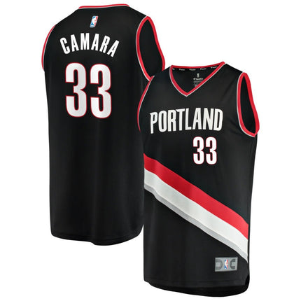 Toumani Camara Portland Trail Blazers 2025 Icon Edition Fast Break Jersey - Black