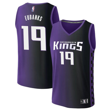 Drew Eubanks Sacramento Kings 2025 Statement Edition Fast Break Jersey - Purple