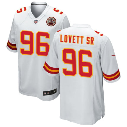 Fabien Lovett Sr Kansas City Chiefs 2025 Game Jersey - White