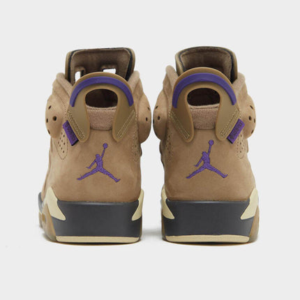 Men's Air Jordan 6 Brown Kelp Shoes