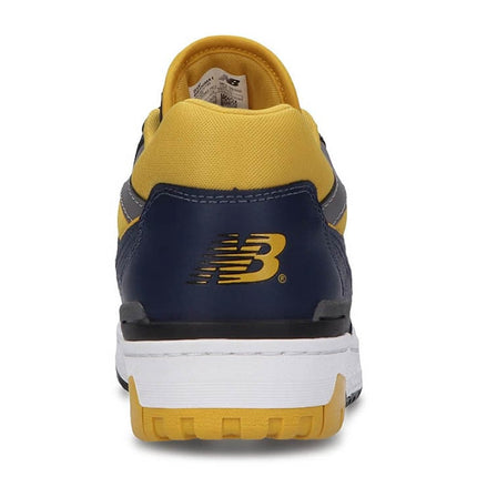 Men's New Balance 550 Navy Yellow Shoes