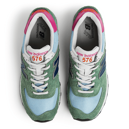 Men's New Balance 576 Green Stone Blue Shoes