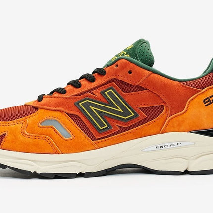 Men's New Balance 920 Forest Green And Orange Shoes