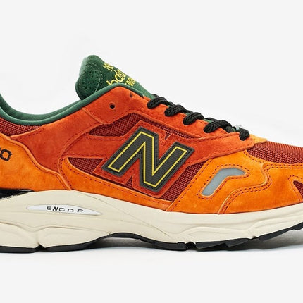 Men's New Balance 920 Forest Green And Orange Shoes