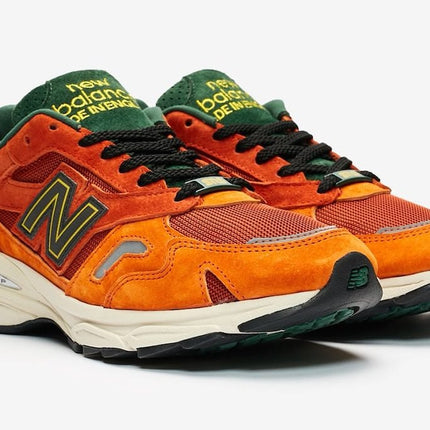 Men's New Balance 920 Forest Green And Orange Shoes