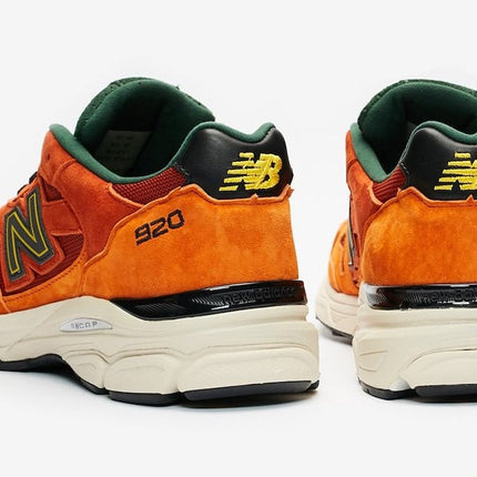 Men's New Balance 920 Forest Green And Orange Shoes